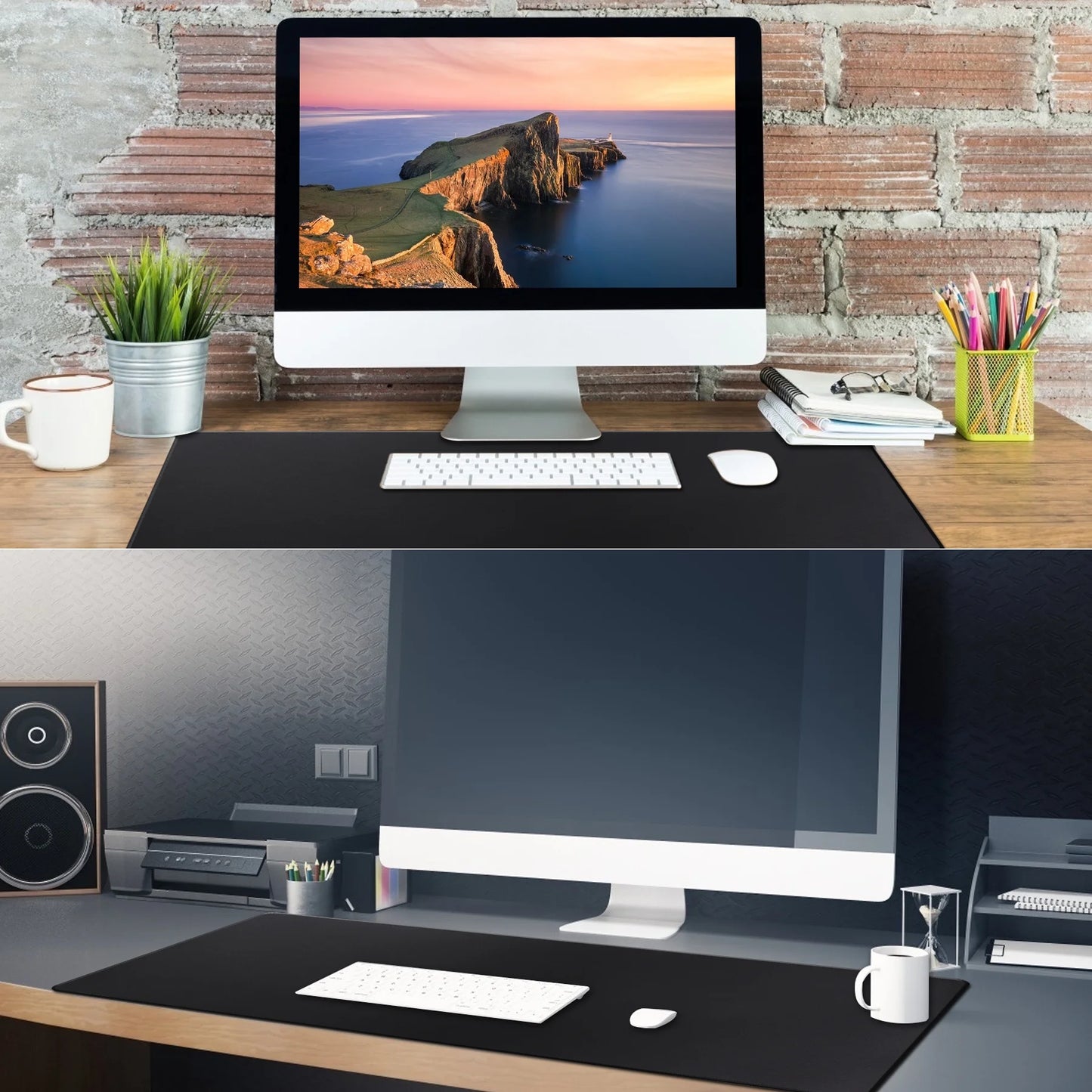 XXL Professional Gaming Mouse Pad & Computer Non-Slip Black Gaming Mouse Mat-90X40 Black01