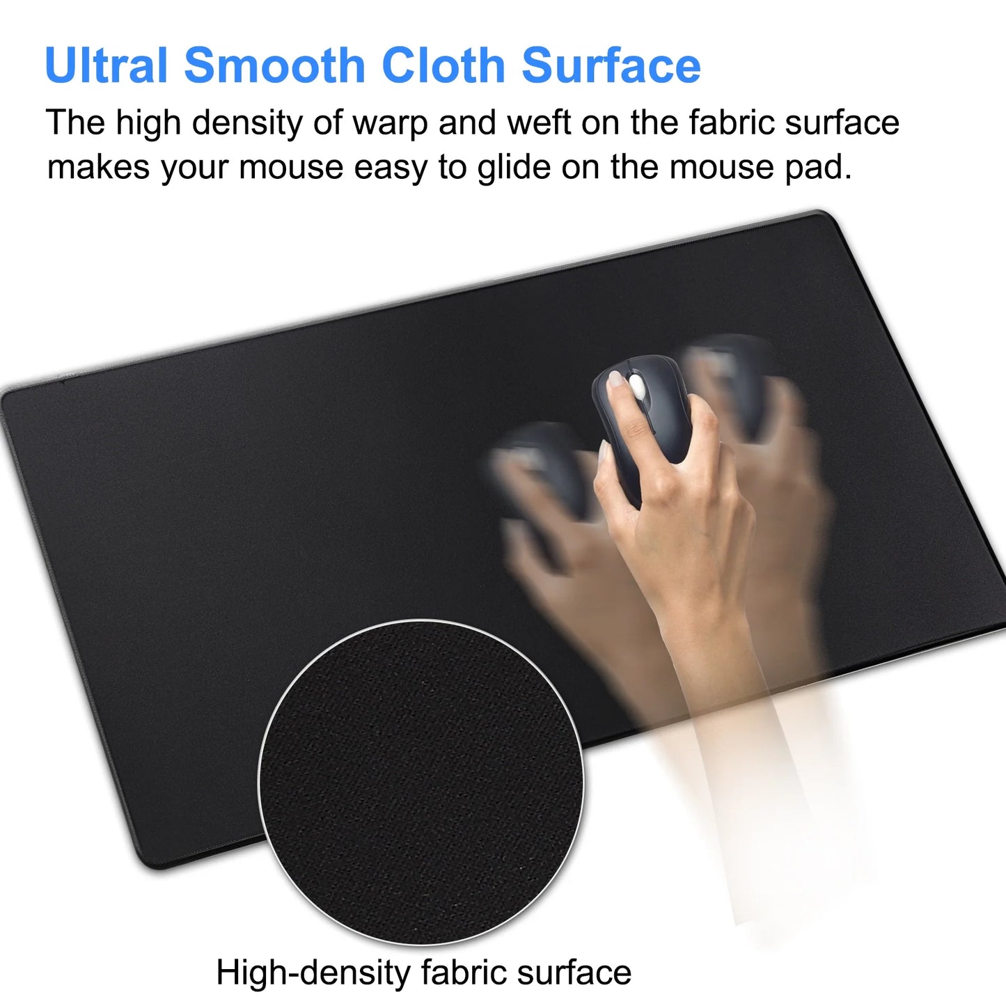 XXL Professional Gaming Mouse Pad & Computer Non-Slip Black Gaming Mouse Mat-90X40 Black01