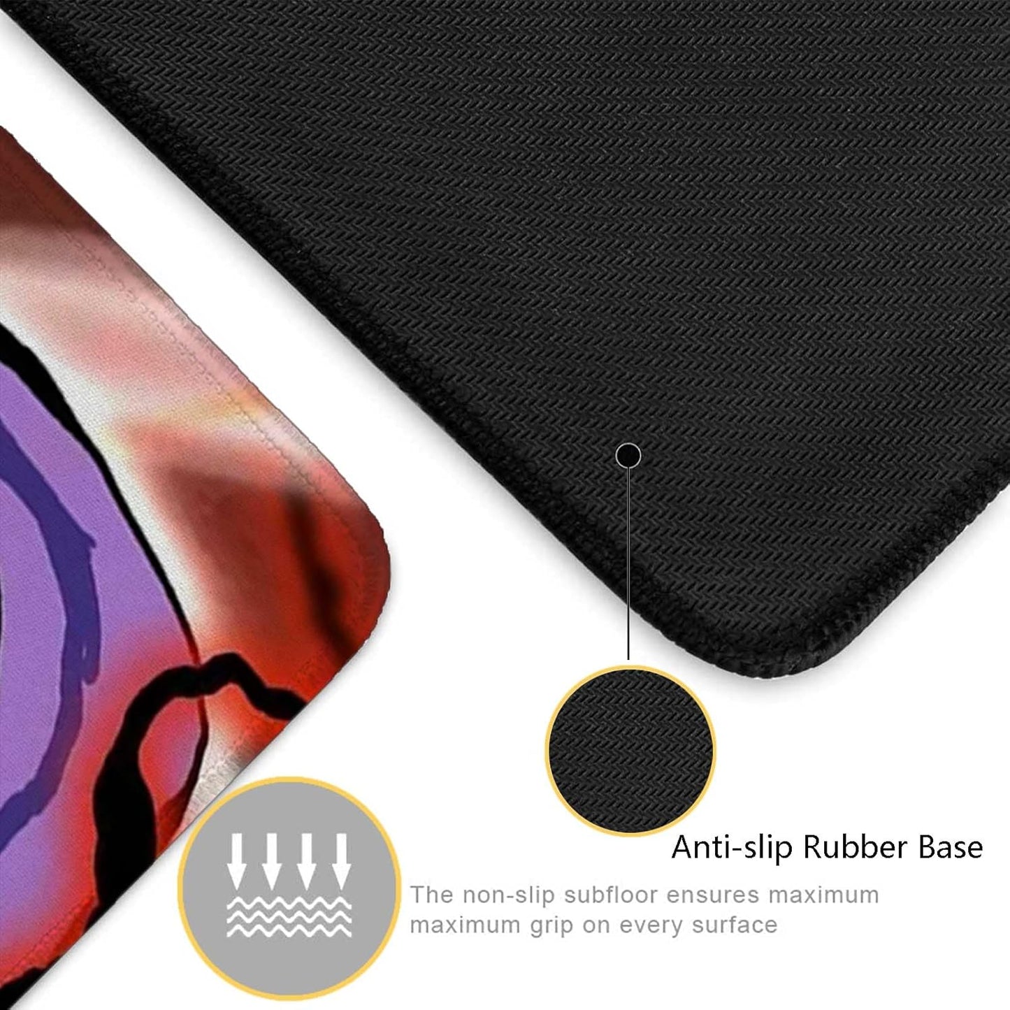 Extra Large Anime Mouse Pad Luffygear 5,Extended Large Gaming Mousepad,Non-Slip Rubber Base and Stitched Edges Desk Pad for Computer Home Office Work and Study,31.5"X15.7"