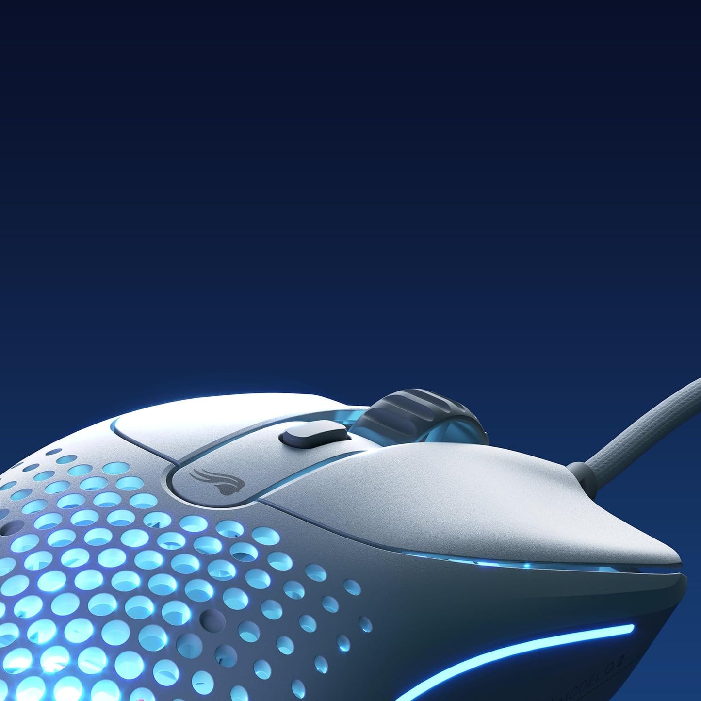 Gaming Model O 2 Wired Gaming Mouse - 59G Ultralight, FPS, 26,000 DPI, Motion Sync, 80M Click Rated Switches, 6 Programmable Buttons, Ambidextrous, RGB, PTFE Feet - White