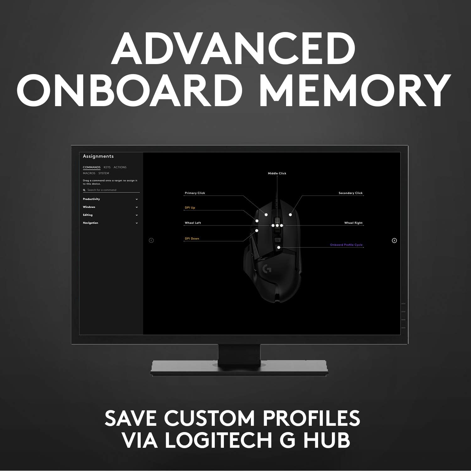 502 HERO High Performance Wired Gaming Mouse, HERO 25K Sensor, 25,600 DPI, RGB, Adjustable Weights, 11 Buttons, On-Board Memory, Pc/Mac