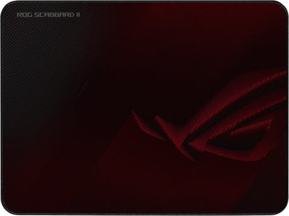 ROG Scabbard II Gaming Mouse Pad – 14.2” X 10.2” (Medium Size), Smooth Glide Surface, Water/Oil/Dust-Resistant, Anti-Fray Edges, Non-Slip Base - Black