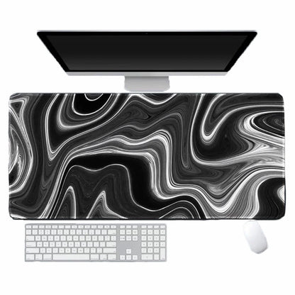 Mouse Pad with Stitched Edge, Premium Textured Mouse Mat, Non-Slip Rubber Base Mousepad for Laptop, Computer & Pc,Desk Mat for Gamer, Office & Home,Black